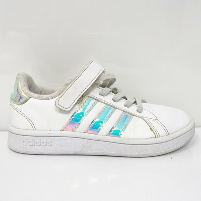 Adidas Girls Grand Court FW1275 Белая повседневная обувь Кроссовки Размер 11K