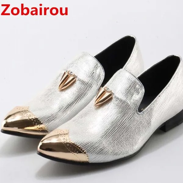 Мужские кожаные туфли Zobairou sapato, роскошные мужские мокасины с золотой кисточкой, классические туфли, модная повседневная обувь