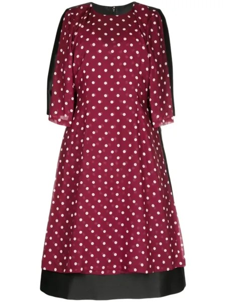 Платье в горох Comme Des Garçons Comme Des Garçons, красный