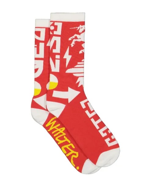 Носки с ярким рисунком Walter Van Beirendonck, мультиколор