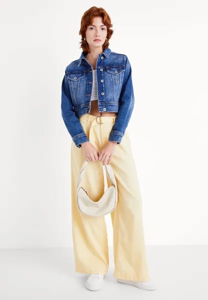 Джинсовая куртка Cropped Jacket Pepe Jeans, джинсовая ткань