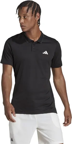 Рубашка-поло для тенниса в фрилифте adidas, черный