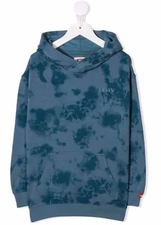 Levi's Kids худи с принтом тай-дай и вышитым логотипом