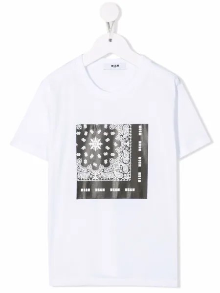 MSGM Kids футболка с графичным принтом