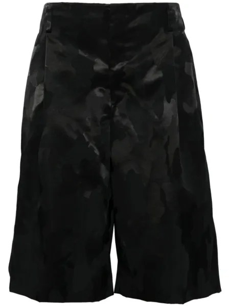Comme des Garçons Homme Plus шорты широкого кроя с камуфляжным узором, черный