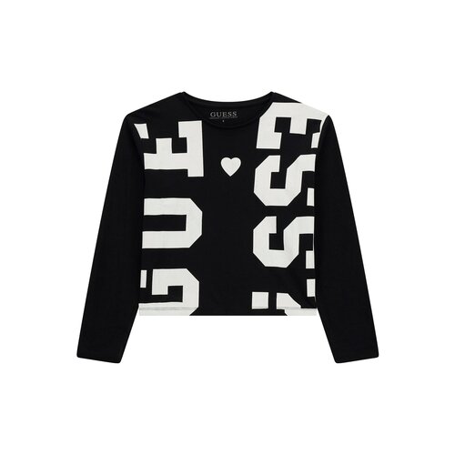 Лонгслив GUESS, размер 12 лет, черный