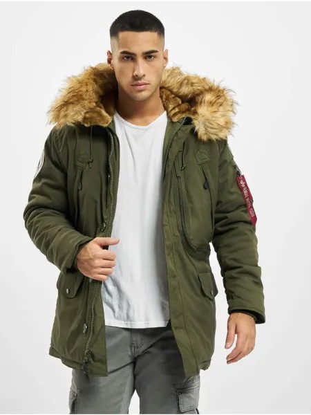 Демисезонная куртка Alpha Industries, цвет dark green