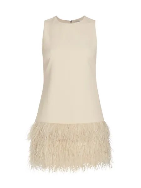 Платье Coley со страусиной отделкой перьями Alice + Olivia