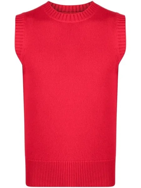 Extreme cashmere жилет с круглым вырезом, красный