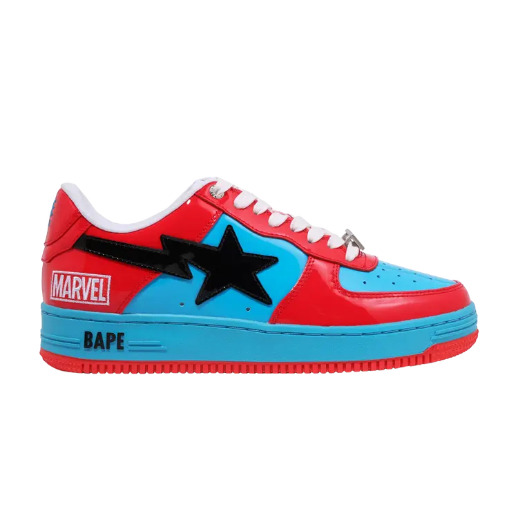 Кроссовки BAPE Marvel x Wmns Bapesta, красный