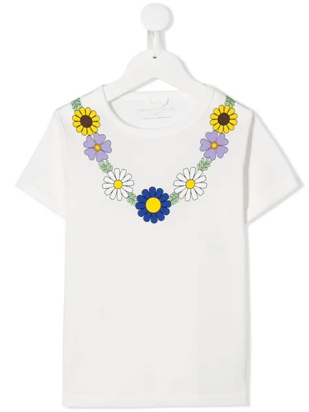 Stella McCartney Kids футболка с цветочным принтом
