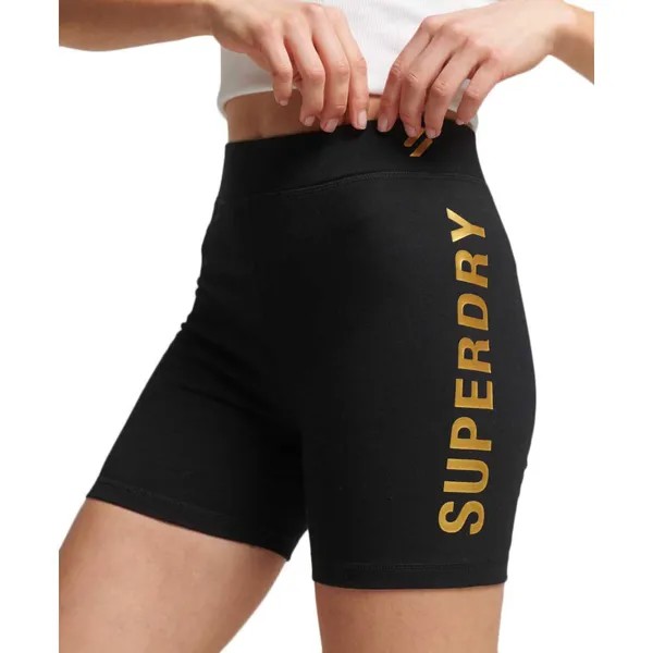 Леггинсы Superdry Code Core Short, черный