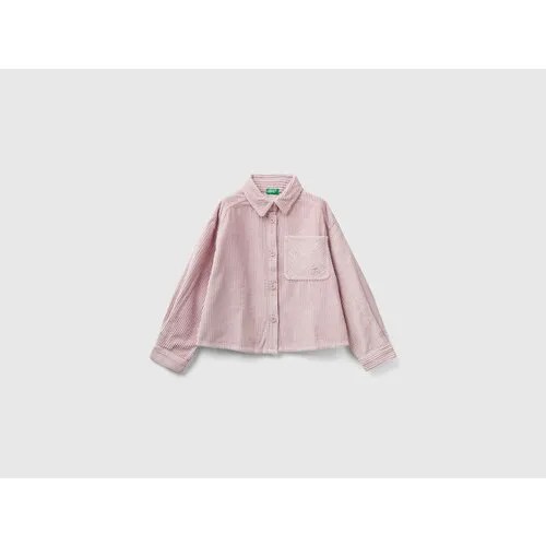 Рубашка UNITED COLORS OF BENETTON, размер 120 (S), розовый