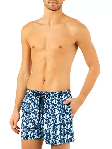 Плавки эластичной посадки Batik Fishes Vilebrequin, синий