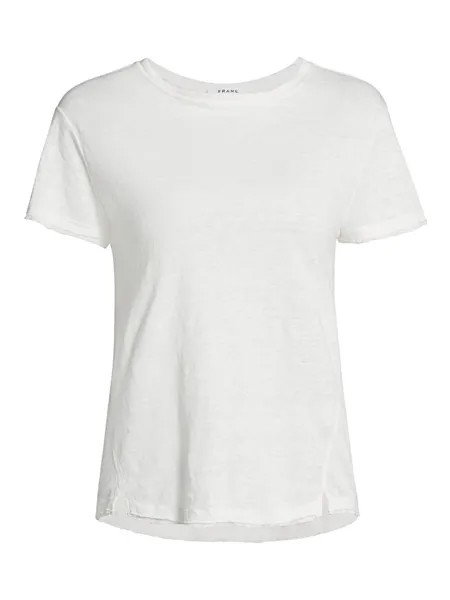 Льняная футболка Easy True из органического льна Frame, белый