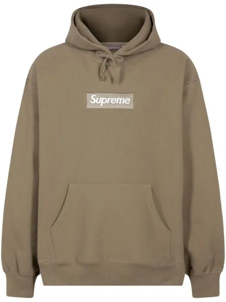 Supreme худи с логотипом, нейтральный цвет