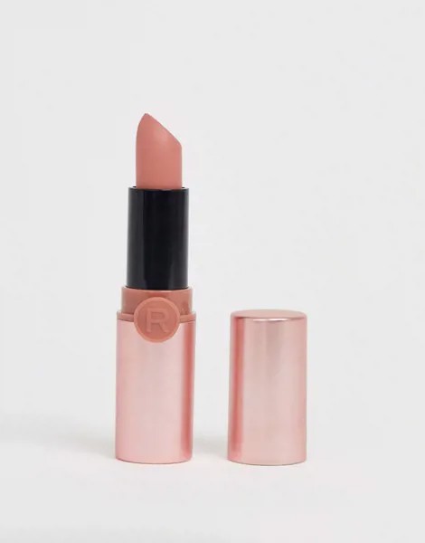 Матовая губная помада с пудровым эффектом Revolution (Naked)-Розовый