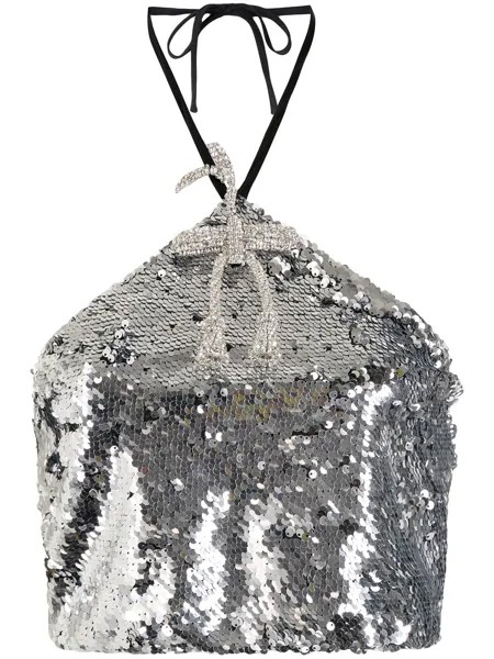 Rodarte топ с пайетками