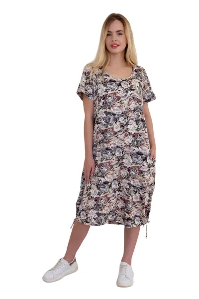 Платье женское LikaDress 18-1406 бежевое 60 RU