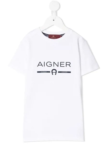 Aigner Kids футболка с короткими рукавами и логотипом