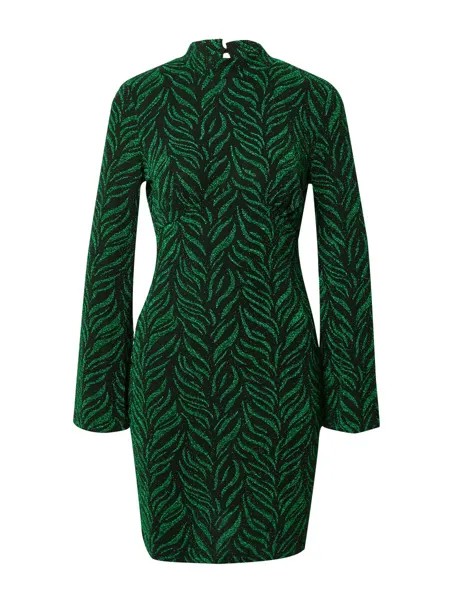 Платье Warehouse, цвет Green/Black