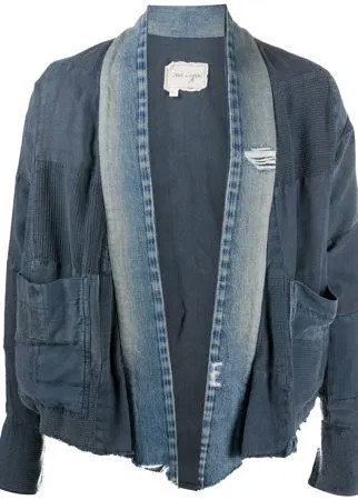 Greg Lauren деконструированная джинсовая куртка