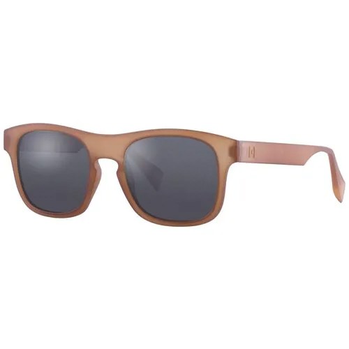 Солнцезащитные очки Italia Independent, квадратные, оправа: пластик, поляризационные, для мужчин, коричневый