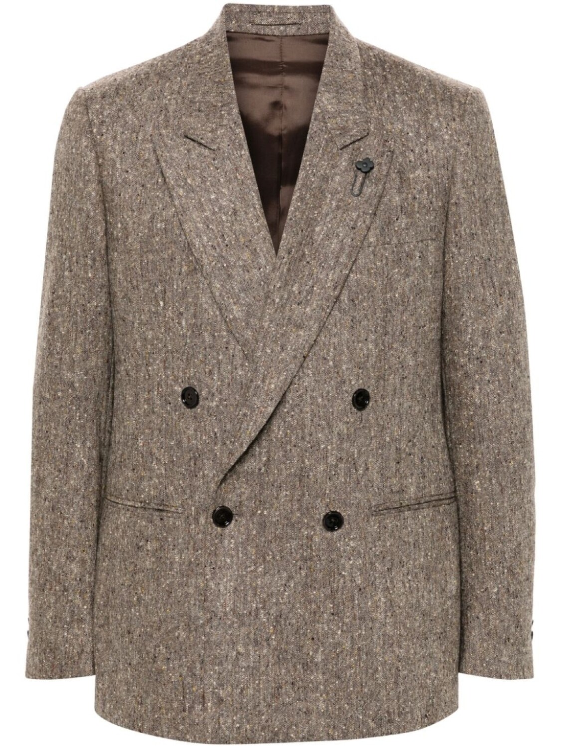 Lardini шерстяной пиджак, коричневый