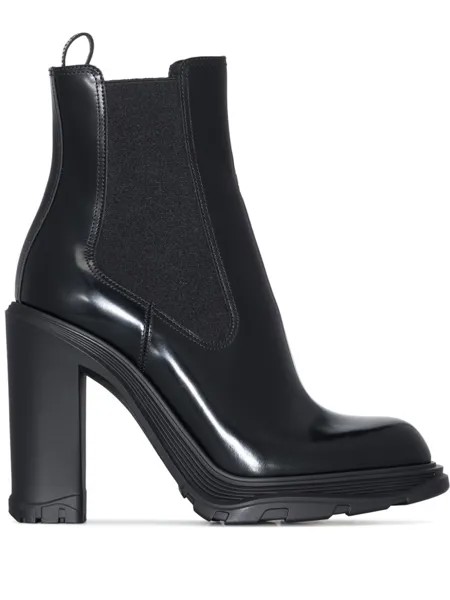 Alexander McQueen ботильоны челси Tread, черный
