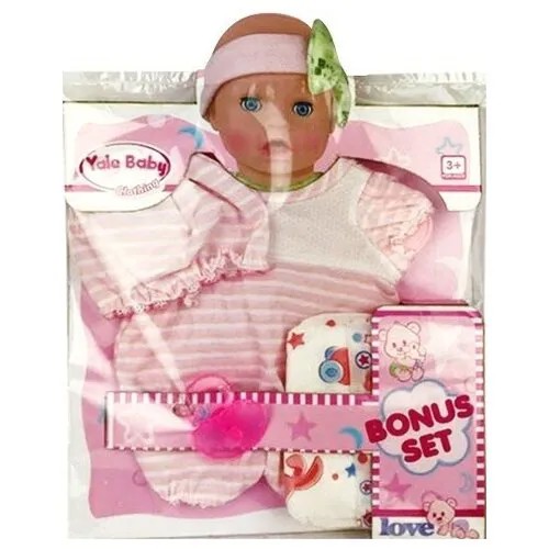 Shenzhen toys Одежда для пупса(шапочка,соска,памперс,кофточка)в пакете