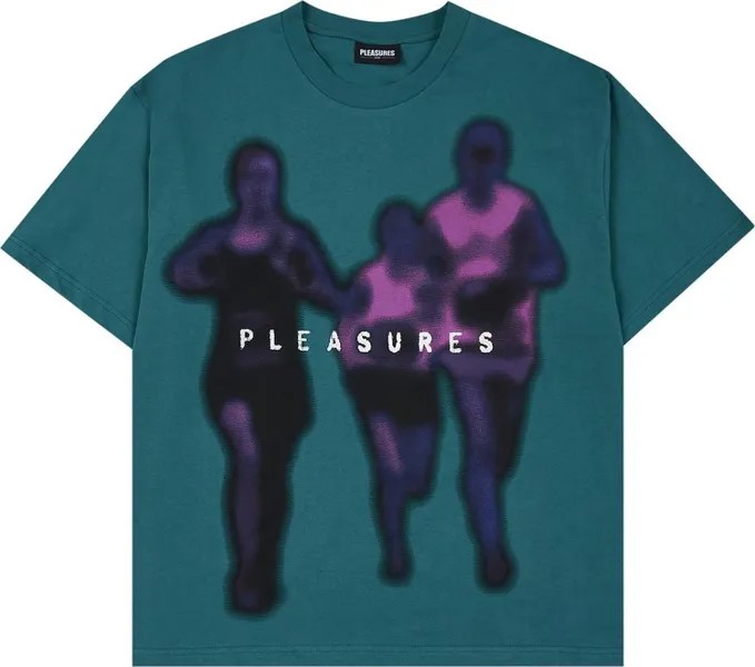 Футболка Pleasures Leader Heavyweight T-Shirt 'Green', зеленый