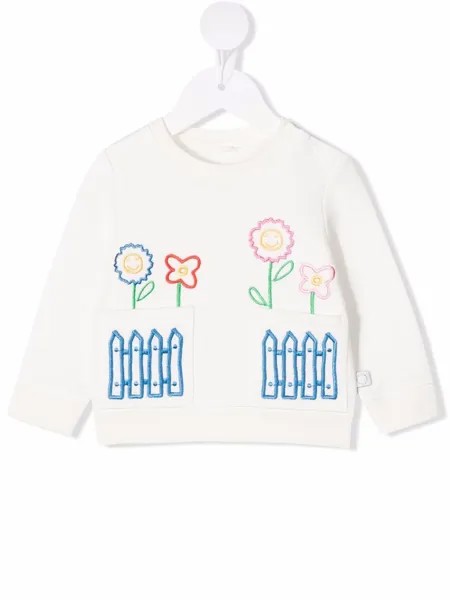 Stella McCartney Kids толстовка из органического хлопка с вышитым логотипом