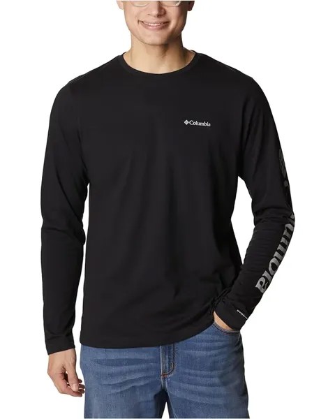 Футболка Columbia Thistletown Hills Long Sleeve Logo, черный