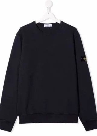 Stone Island Junior толстовка с нашивкой-логотипом