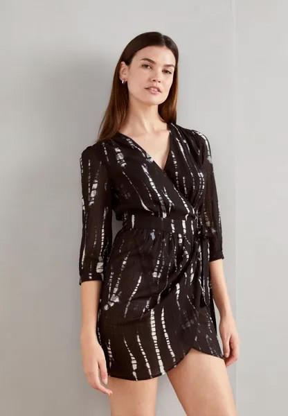 Повседневное платье MINI WRAP DRESS Scotch & Soda, цвет black/white