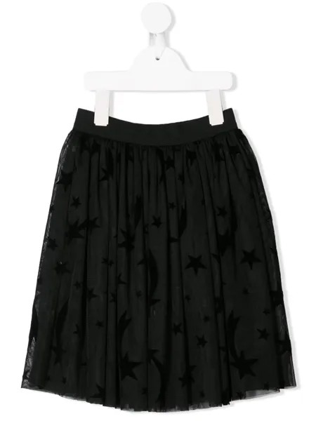 Stella McCartney Kids юбка из тюля с принтом