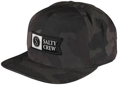 Кепка Salty Crew Alpha Tech 5 Panel — черный/камуфляж — новинка