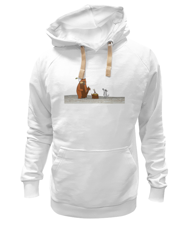Худи Printio Трио в лесу белое 3XL