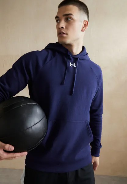 Толстовка RIVAL HOODIE Under Armour, темно-синий/белый