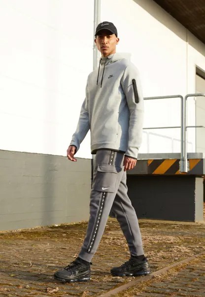 Толстовка TECH FLEECE PO HOODIE Nike Sportswear, цвет grey heather/black