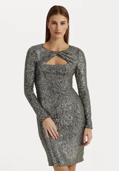 Элегантное платье Brair Long Sleeve Dress Lauren Ralph Lauren, бронза