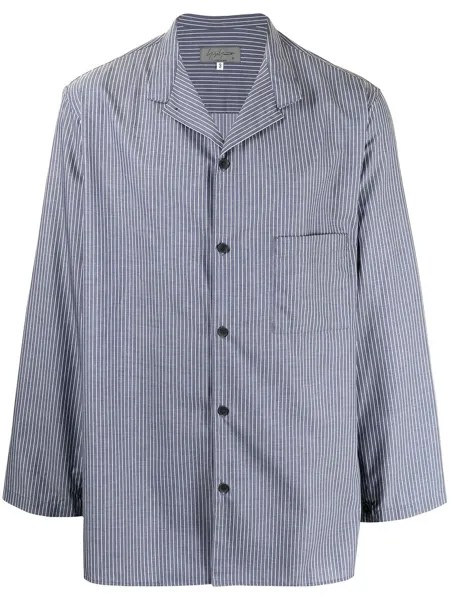 Yohji Yamamoto полосатая рубашка с длинными рукавами