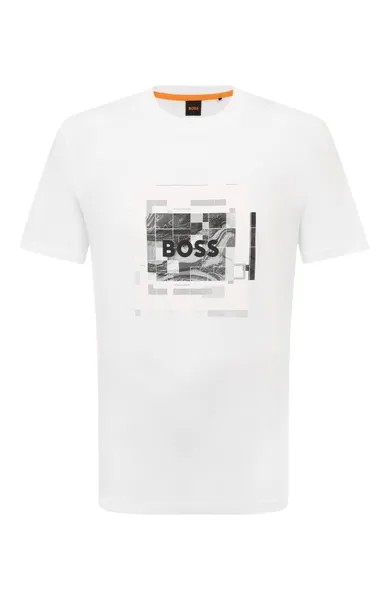 Хлопковая футболка BOSS Orange
