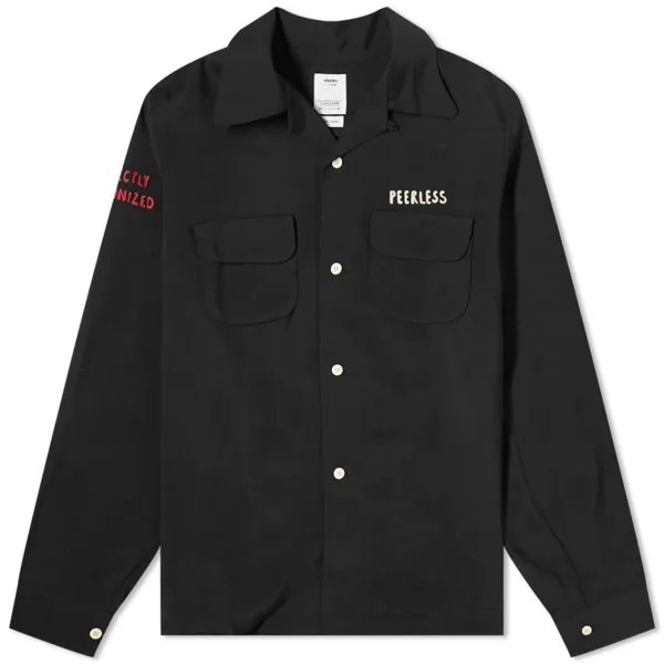 Рубашка Visvim Keesey Long Sleeve, черный