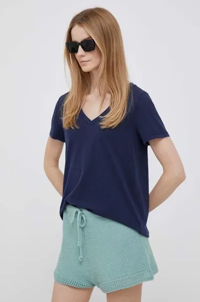 Футболка GAP из хлопка Gap, темно-синий