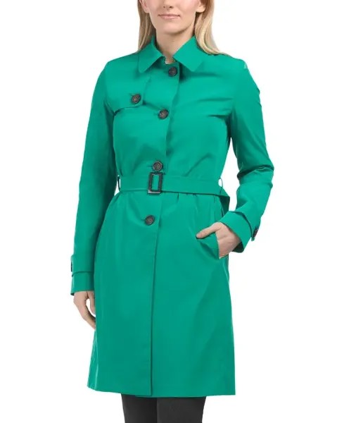 Тренч Made In Italy Cinzia Rocca, изумрудно-зеленый