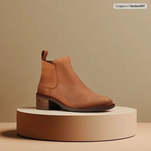 Полусапоги Clarks, размер 40, коричневый