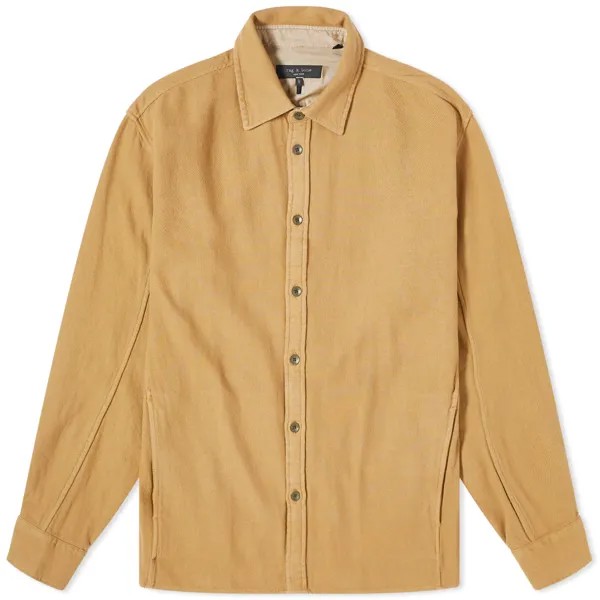 Рубашка Rag & Bone Austin Twill Overshirt, цвет Ermine