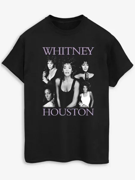 NW2 Whitney Houston Multiple Adult Black Футболка с принтом George., черный