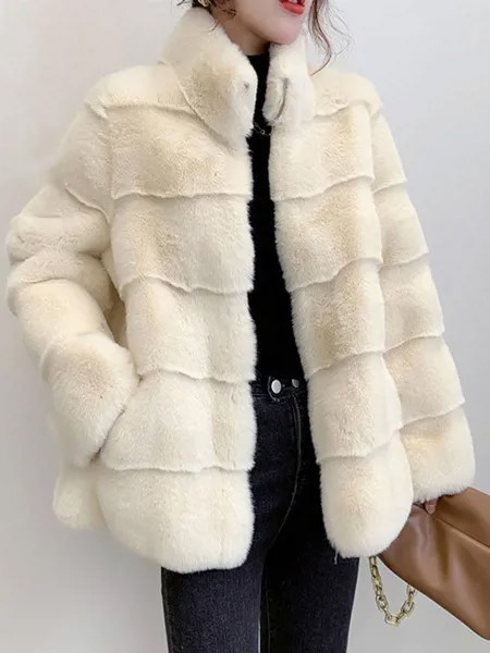Шуба из искусственного меха норки, пушистая качественная женская Байкерская кожаная куртка, новинка 2021, теплая зимняя Роскошная Европейская и американская мода, бренд